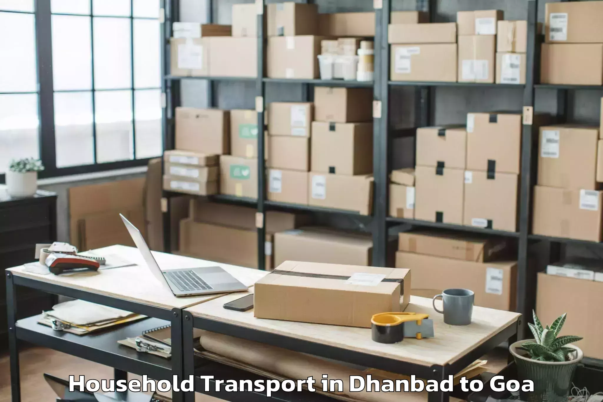 Dhanbad to Mall De Goa Household Transport Booking